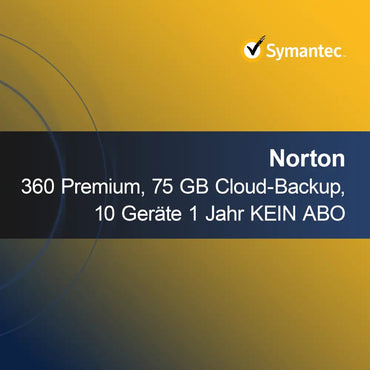 Norton 360 Premium, 75 GB Cadangan Cloud, 10 Perangkat 1 Tahun TANPA LANGGANAN