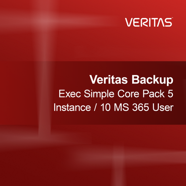 Veritas Backup Exec Simple Core Pack 5 Instance / 10 Pengguna MS 365