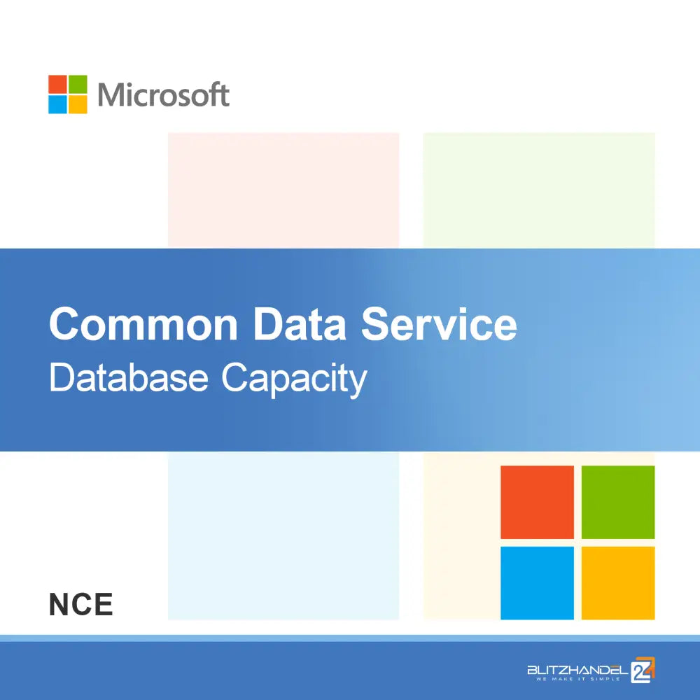 Kapasitas Database Common Data Service (NCE)