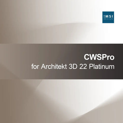 CWSPro untuk Architekt 3D 22 Platinum