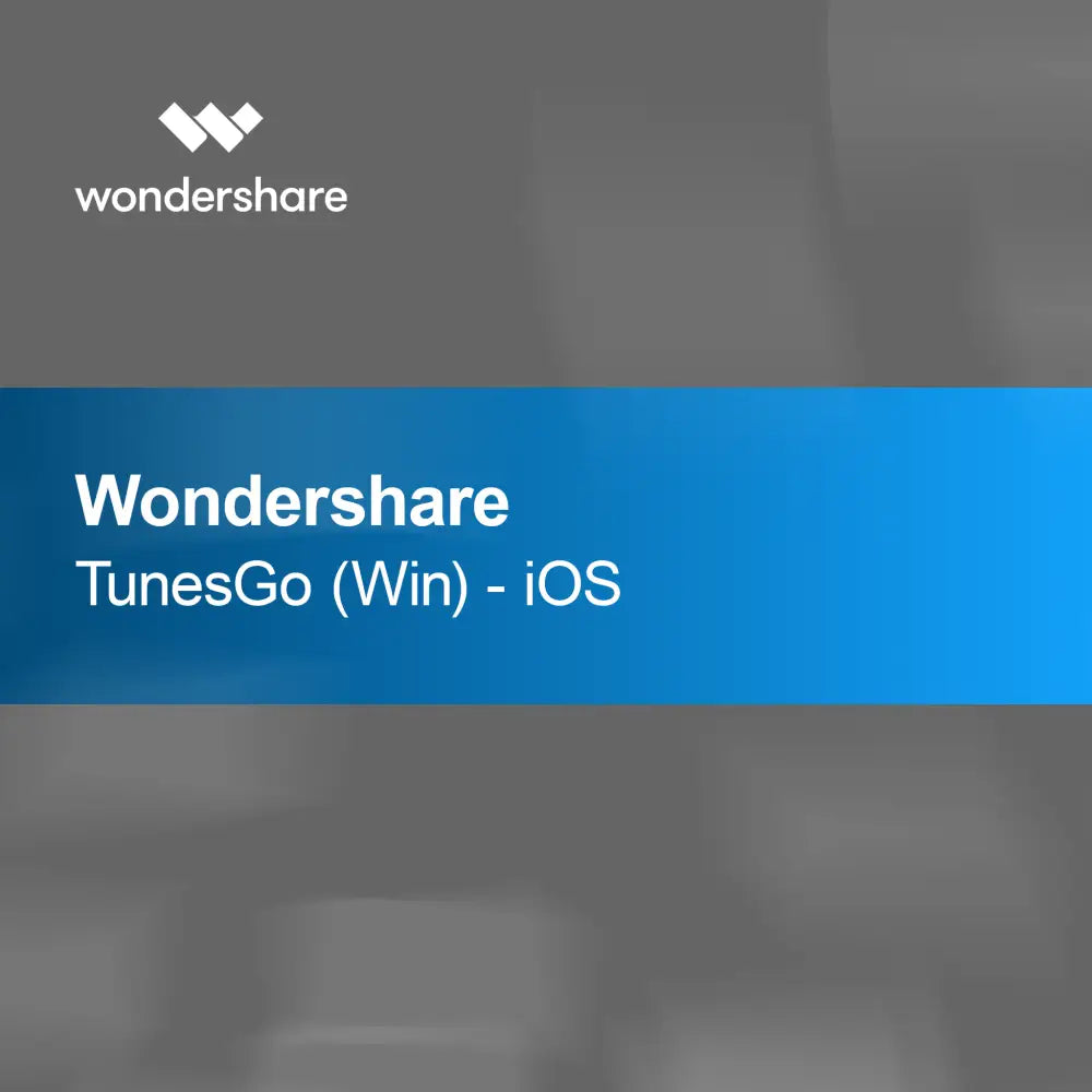 Wondershare TunesGo (Win) - iOS